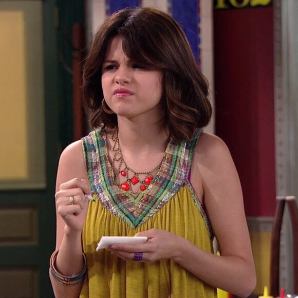 RARE Free People Flowy Solid Chartreuse Top ASO Alex Russo - Picture 8 of 9